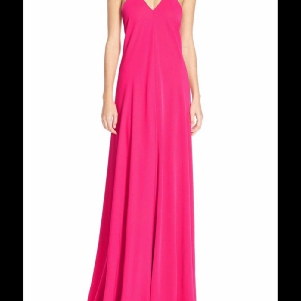Jill Stuart Peony Pink halter/Gown